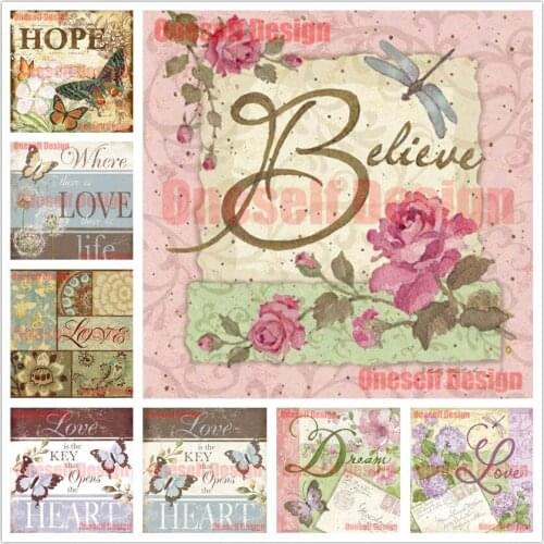 Flower butterfly diamond painting full square 5d diamond embroidery full love 5d diamond mosaic sale livingtoom wall sticker