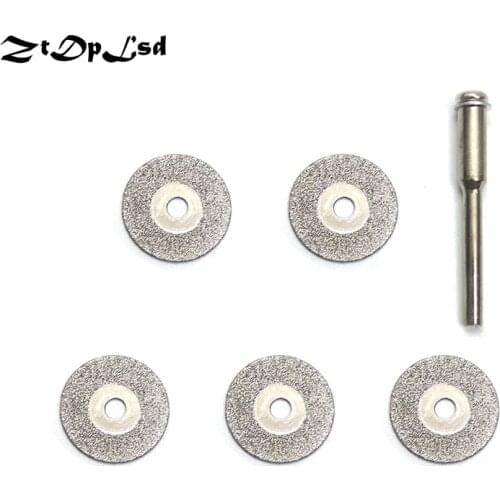 ZtDpLsd 5 Pcs 16mm Diamond Cutting Discs Cut Off Blade for Dremel Rotary Tool Abrasive Disc Dremel Accessories Disco De Corte