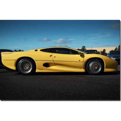 Jaguar XJ220 Super Car Poster Wall Art Vehicle Picture Canvas Prints Paintings for Living Room Decor