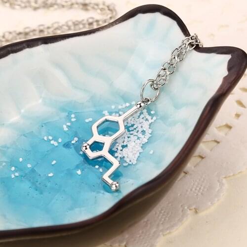 10 Chemistry Molecule love chemical formula Necklace Life Hexagon Chemical Molecular Structure Polygon Geometry pendant necklace