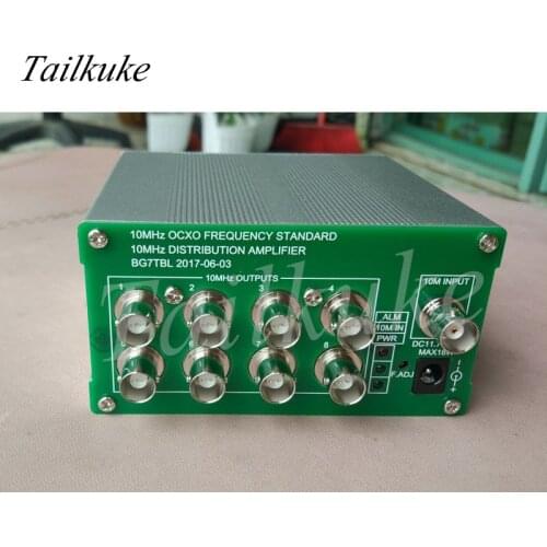 10M Frequency Divider, Clock Divider, Distribution Amplifier, 1 Input, 8 Output OCXO frequency standard