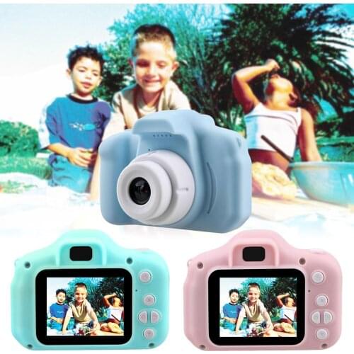 Kids Mini Cartoon Digital Camera 1080P Rechargeable Camcorder Camera 2 Inch Display Screen Video Photo Photography Camera Toy