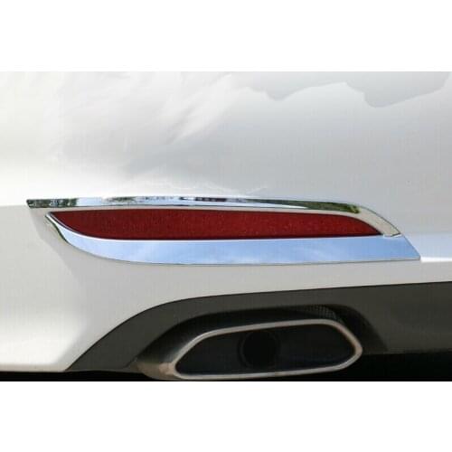 For Hyundai Sonata MK9 2015 2016 2017 ABS Chrome Rear Fog Light Lamp Cover Trim Molding Bezel Garnish