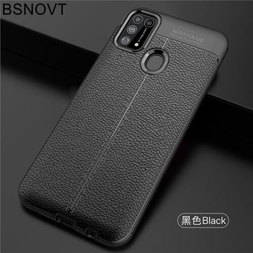 For Samsung Galaxy M31 Case Soft TPU Silicone Luxury Leather 6.4 inch Anti-knock Case For Samsung M31 Case For Galaxy M31 Cover