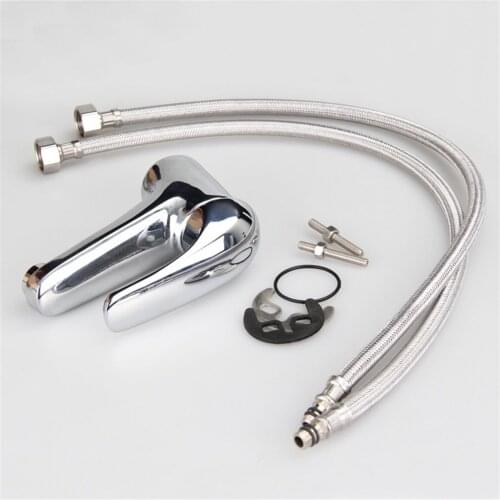 Home Classic Solid Brass Chrome Finish Bathroom Kitchen Basin Sink Water Mixer Tap Faucet UK12/38 Silver