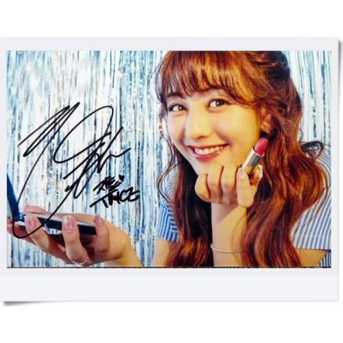 Signed TWICE Park Ji Hyo autographed photo LIKEY Twicetagram 4*6 inches K-POP collection freeshipping 112017