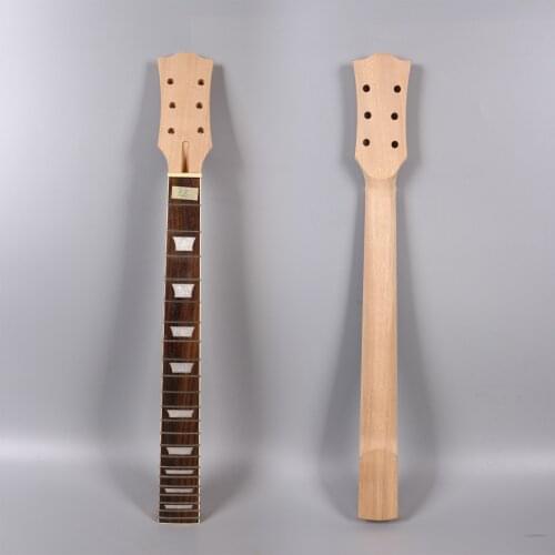 Fit Diy Electric Guitar neck 22 fret 628mm 24.75 inch mahogany+Rosewood fingerboard Unfinished