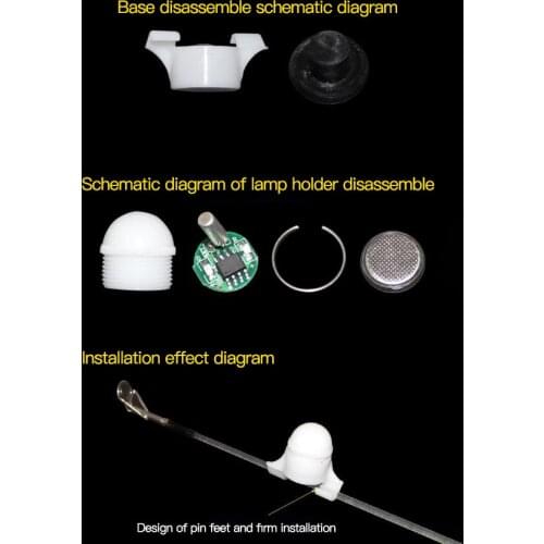 Electronic Fishing LED Light Fishing Bite Alarms Fishing Line Gear Alert Indicator Rod Tip Carp Night Fishing Auto Recognition