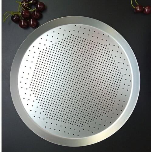 Pizza Plate Baking Mould Nonstick Kitchen Restaurant Tool Pizza Pan Pizza Screen Pan Metal Net 14 Inch