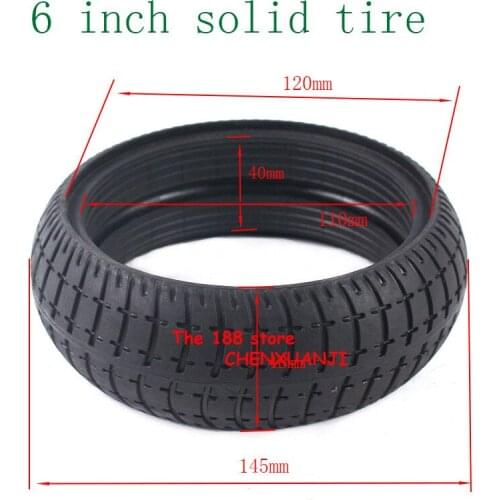 Good New High Performance 6 Inch Solid Tire with Good Quality for Hoverboard Self Balancing Electric Scooter Spare Parts