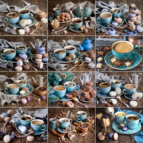 XUEQIXIAOZU Full Round Coffee Diamond Embroidery 5D DIY Diamond Mosaic Painting Home Decoration Gift Brain Game 2020 Explosion