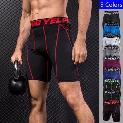 Mens Compression Shorts Mallas Cortas Hombre Men Running Tights Quick Dry Gym Fitness Sports Leggings Sport Underwear Shorts