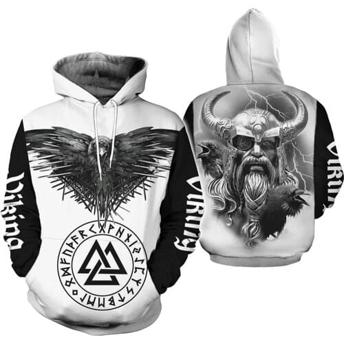 PLstar Cosmos Viking Warrior Tattoo New Fashion Tracksuit casual 3DfullPrint Hoodie/Sweatshirt/Jacket/Mens Womens style-31