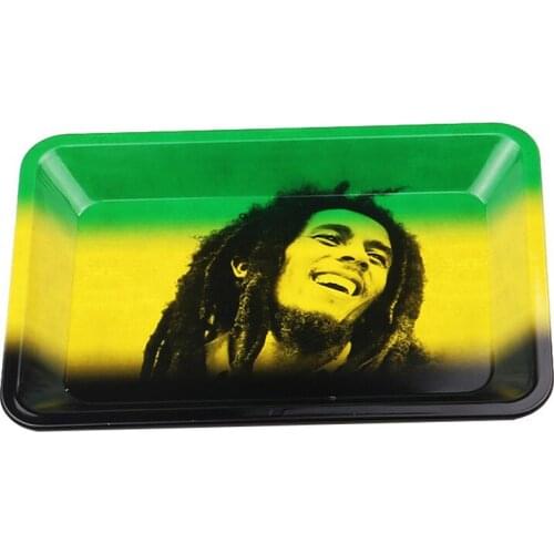 New Arrival180x125MM Stainless Steel Tobacco Rolling Tray Herb Spice Handroller Smoking Accessories Tobacco Grinder Storage Tray