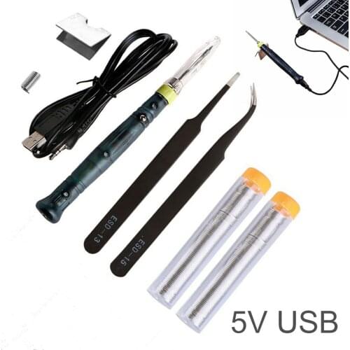 Constant Temperature USB Powered 5V 8W Welding Kit Mini Portable Professional Soldering Iron Pen Precision Weld Repair Hand Tool