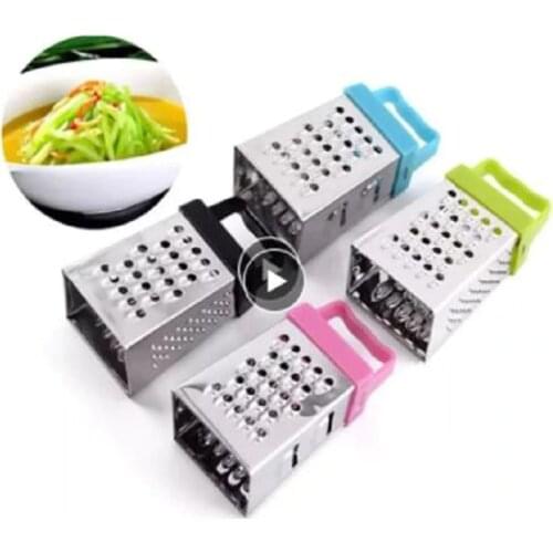 1PC Stainless Steel Grater Mini Four-sided Planer Multifunctional Tool Carrot Fruits Cheeses Cutter Kitchen Manual Cutter Tool