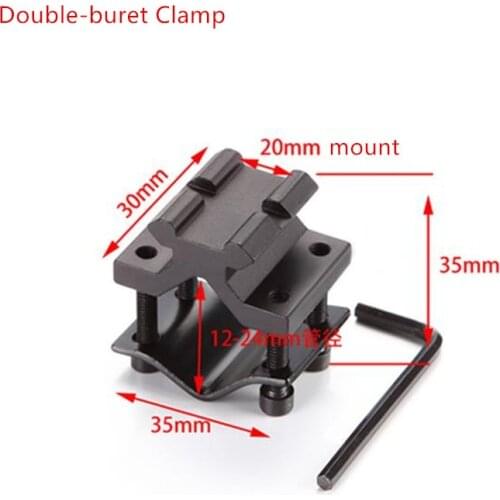 Universal Rifle Scope Mount Pipe tubing fixture clamp for air hunting gun accessories guide rails