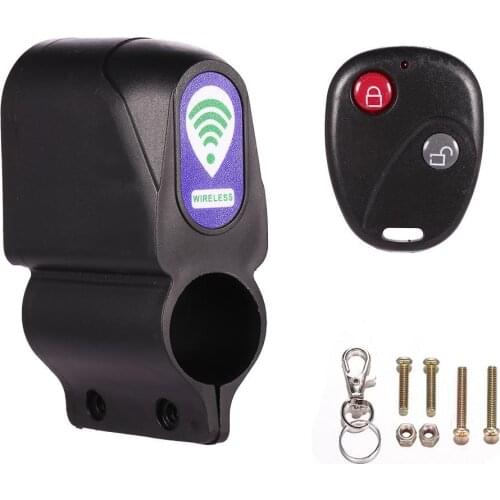 Anti-theft Bike Lock Cycling Security Lock Wireless Remote Control Vibration Alarm 110dB Bicycle Alarm bicycle lock