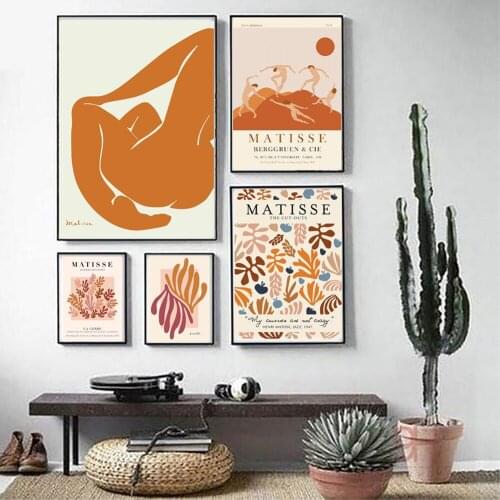 Vintage Henri Matisse Retro Posters And Prints Exhibition Museum Wall Art Canvas Painting Pictures For Living Room Home Decor