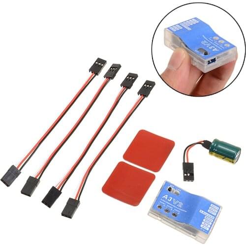 1pc DC 5V-7.4V A3 V2 3-Axis Fixed-wing Airplane Drone Gyro Flight Stabilizer Controller For RC Airplane Fixed-wing Copter Parts