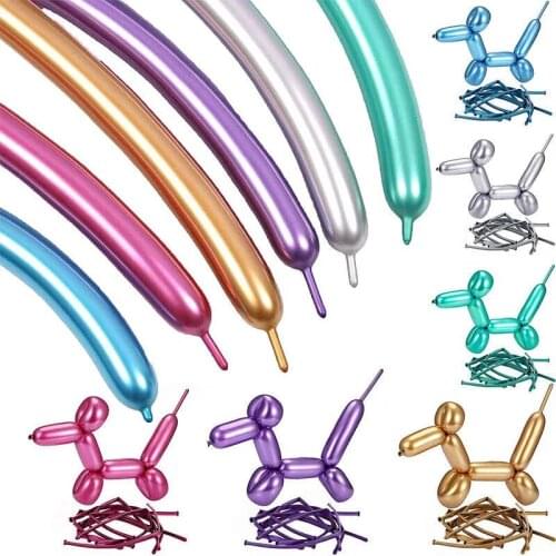 10PCS Latex Balloon Long Shape DIY Braided Modeling Balloons Wedding Birthday Party Festive Decoration Supplies