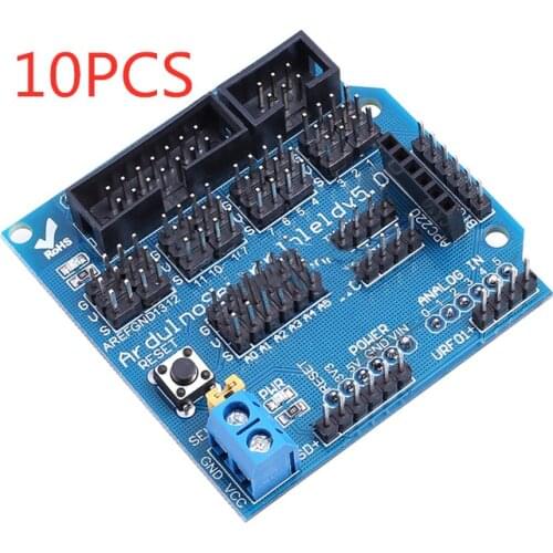 10PCS Sensor Shield V5.0 sensor expansion board UNO MEGA R3 V5 for Arduino electronic building blocks of robot parts