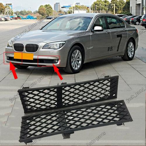 For BMW F01/F02/740i/750i/740Li 2009-2012 Front Bumper Lateral Grill Trim 2pcs