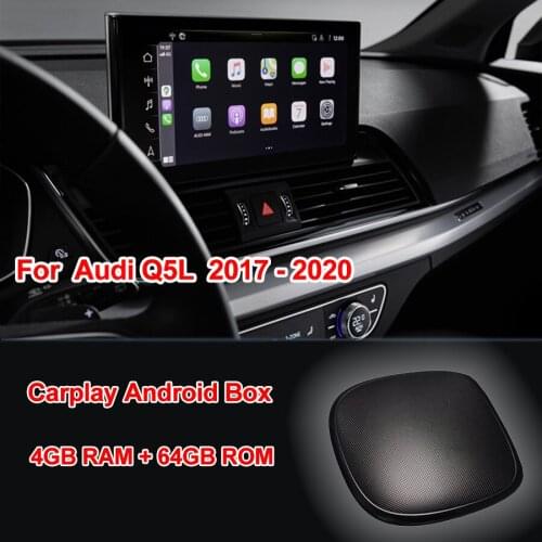 Wireless Apple Carplay Decoder For Audi Q5L 2017-2020 Android Auto Module Ai Box Mirror Link USB Siri Voice Command Module Box