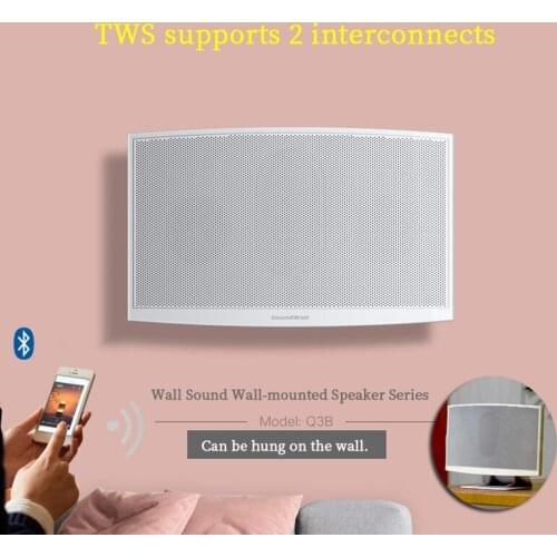 RISE-Wall Mount Bluetooth Speaker Build-in Micphone Speaker Remote Control TF FM Bluetooth Sync Speaker US Plug,EU Plug