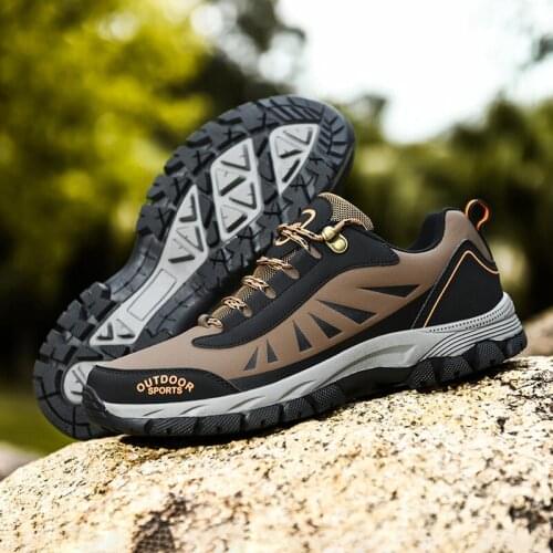 Brand Men Winter Snow Boots Waterproof Leather Sneakers Warm Mens Boots Outdoor Male Hiking Boots Work Shoes Size 45
