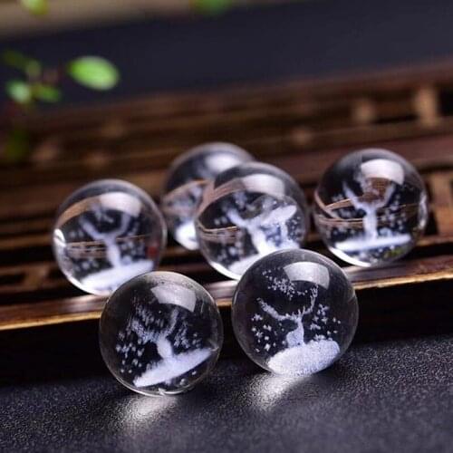 Chakras snowflake glass Crystal Ball Model Crystal Crafts Sphere Ornament Crystal Home Healing Gift