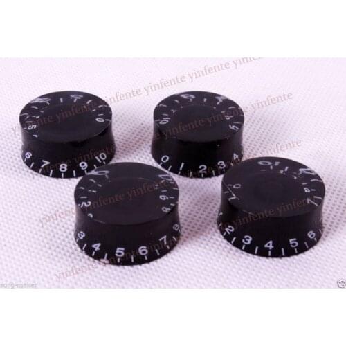 4pcs BLACK Guitar Speed Control Knobs for Guitar Guitar Knob