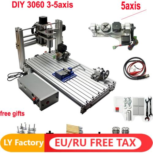 Metal CNC 3060 Engraving machine wood milling router for wooden pcb engraver working 3-5 axis mach3