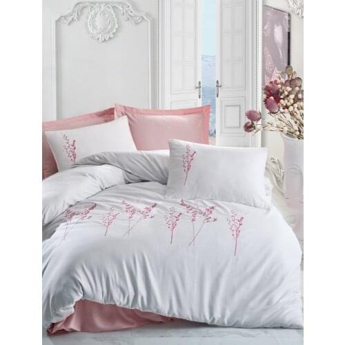 Cotton box turkey double quilt duvet cover bed sheet pillowcase duvet cover bedding 100% cotton satin bedroom Queen Size Lisa