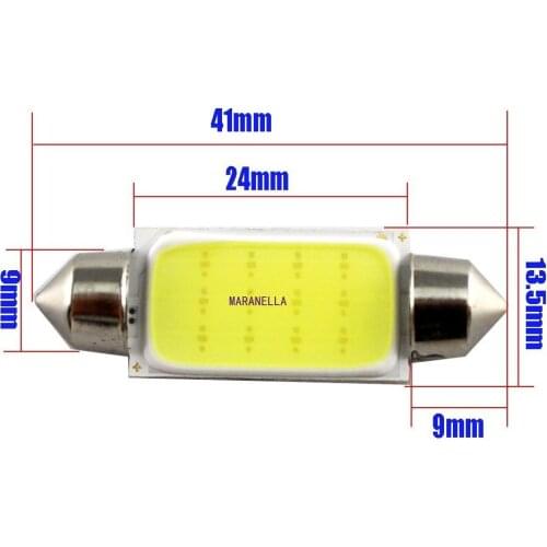 Kebedemm 10 PCS Car Light Signal Lamp cob led light Turn Brake Light Tail Lamp Auto Rear Reverse Bulb COB 31MM / 36MM /39MM/41MM