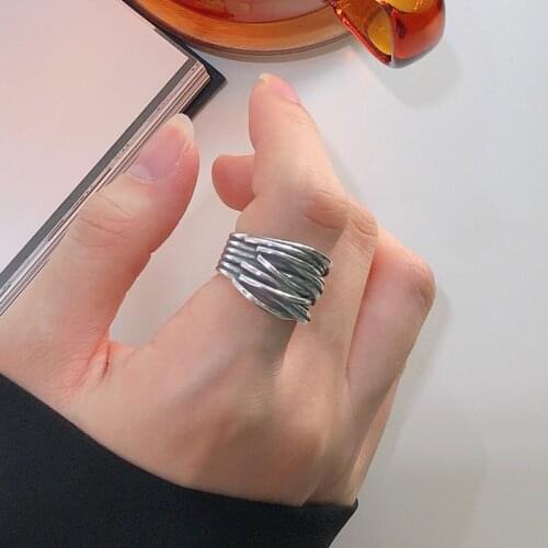 New Brand Korean Multi-layer Chains Rings For Women Boho Charms Jewelry Female Engagement Ring Lover Valentines Gifts bague