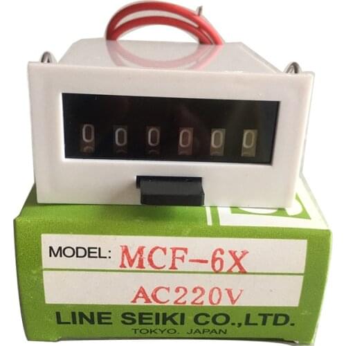 MCF-6X 6 position solenoid ultrasonic mechanical counter hydraulic