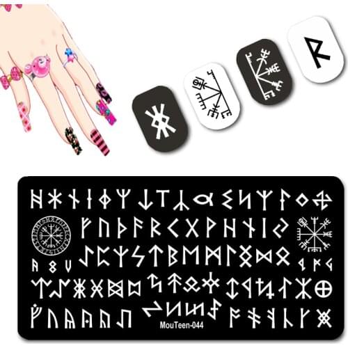 2021 New Snowflakes Letters Nail Stamper Letter Character Stamping Plate Various Popular Nail Stamp Plate Designer #044