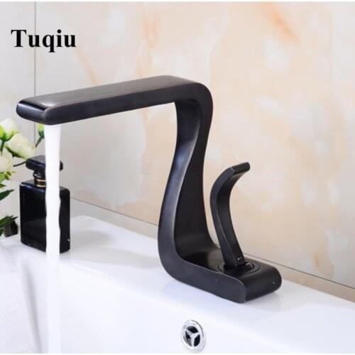 New Bathroom Basin Faucet Nickel Brushed/ORB Finish Solid Brass Faucet Sink Mixer Tap Hot and Cold Basin Lavatory Faucet