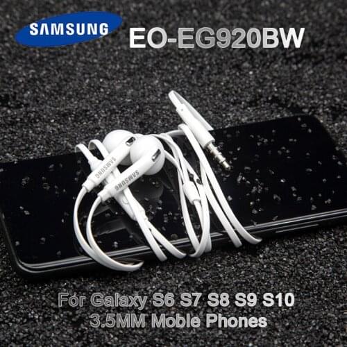 Genuine SAMSUNG EG920 Earphones Note3 Headsets Wired with Microphone for Samsung Galaxy S6 s7 s7edge S8 s9 s9+ Mobile Phones