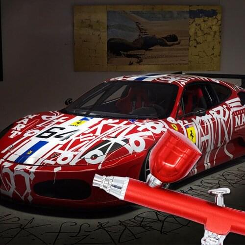 Spray Gun High Precision Double Action Gravity Spray Pump Pen Two Paint Cups For Art Painting Tattoo Nail Art Spray Model AR-130