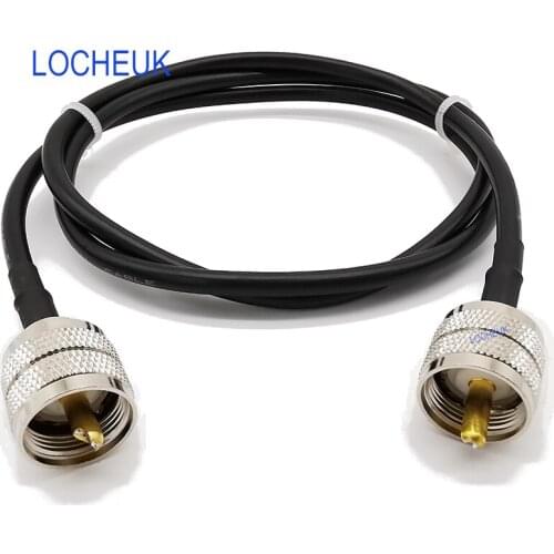 RF Coaxial RG58 Cable UHF Male Plug PL-259 To UHF Male Plug PL259 Coax RG58 Cable Pigtail Jumper Cable1M 3M 6M 9M 12M 15M 20M