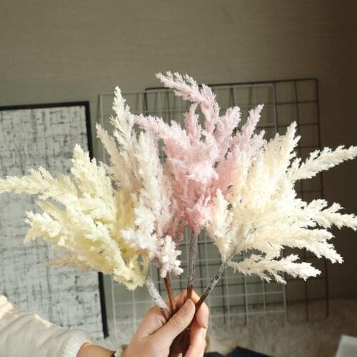 Wedding decorations colorful pampas grass flowers fashionable bouquets artificial flowers fake flowers Easter decoration