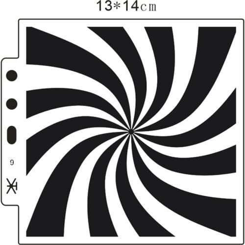 Hote Sale rainbow sugar 13*14cm scrapbook stencils spray plastic mold shield DIY cake hollow Embellishment printing lace ruler