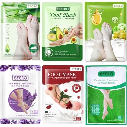 6Pair Moisturizing Feet Mask for Pedicure Socks Dead Skin Remover Calluses Nourishing Feet Care Foot Cream Exfoliating Foot Mask