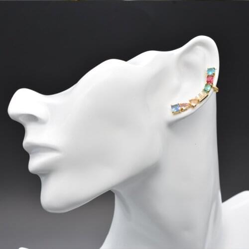 High Quality Fashion Jewelry Shape Geometric Letter Number E Zircon Sterling Silver 925 Silver Gold Plated