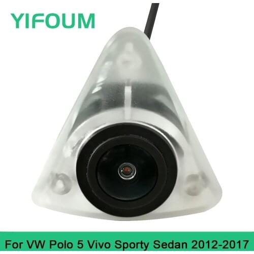 YIFOUM HD Car Front View Parking Night Vision Positive Waterproof Logo Camera For Volkswagen Polo 5 Vivo Sporty Sedan 2012-2017