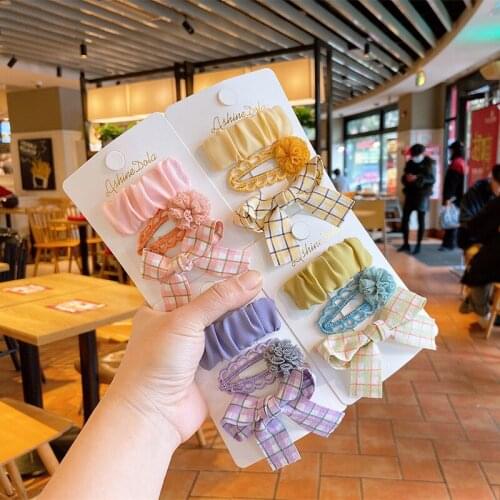 3 Piece Hair Clips For Girls Butterfly Hair Pins Baby Clips Hair Accessories Set Children Bow Flowers Hair Grips Barrettes