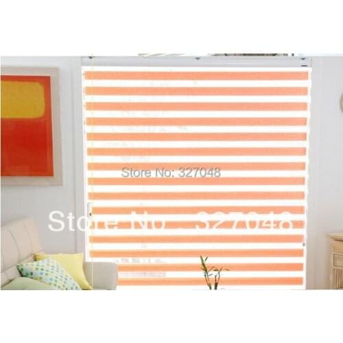 Curtains free shipping/ Popular zebra blindsthe roman blinds/double-layer roller blinds/curtain fabric curtain window curtain