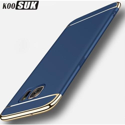 S7 Phone Protective Case For Samsung S7 Edge Back Cover Fashion Stitching 3 in 1 Hard Case For Samsung Galaxy S7 Edge Full Cover